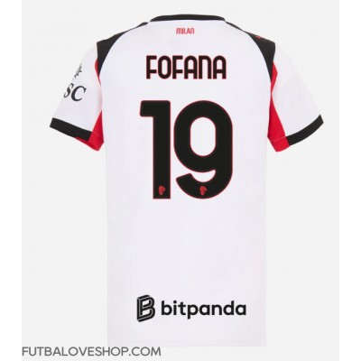 Dres AC Milan Youssouf Fofana #19 Preč pre Ženy 2025-26 Krátky Rukáv Dres AC Milan Youssouf Fofana #19 Preč pre Ženy 2025-26 Krátky Rukáv